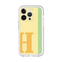 Slim Protection Premium Case［ オリジナル - initial color line - H yellow ］