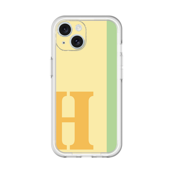 Slim Protection Premium Case［ オリジナル - initial color line - H yellow ］