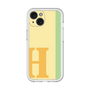 Slim Protection Premium Case［ オリジナル - initial color line - H yellow ］
