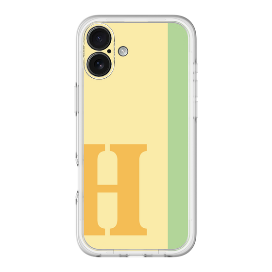Slim Protection Premium Case［ オリジナル - initial color line - H yellow ］