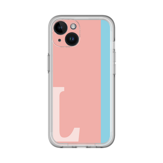 Slim Protection Premium Case［ オリジナル - initial color line - L pink ］