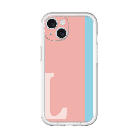 Slim Protection Premium Case［ オリジナル - initial color line - L pink ］