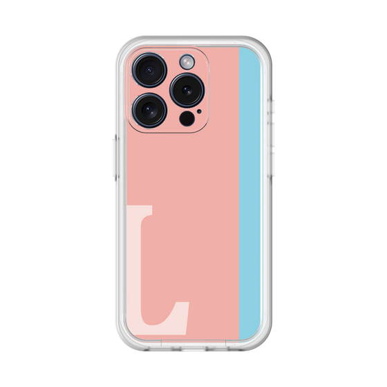Slim Protection Premium Case［ オリジナル - initial color line - L pink ］