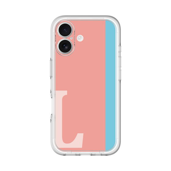 Slim Protection Premium Case［ オリジナル - initial color line - L pink ］