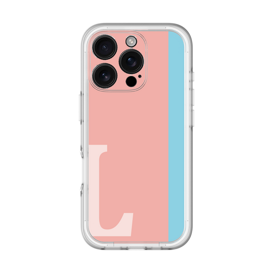 Slim Protection Premium Case［ オリジナル - initial color line - L pink ］