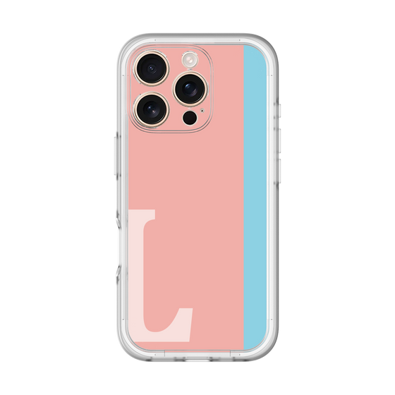 Slim Protection Premium Case［ オリジナル - initial color line - L pink ］