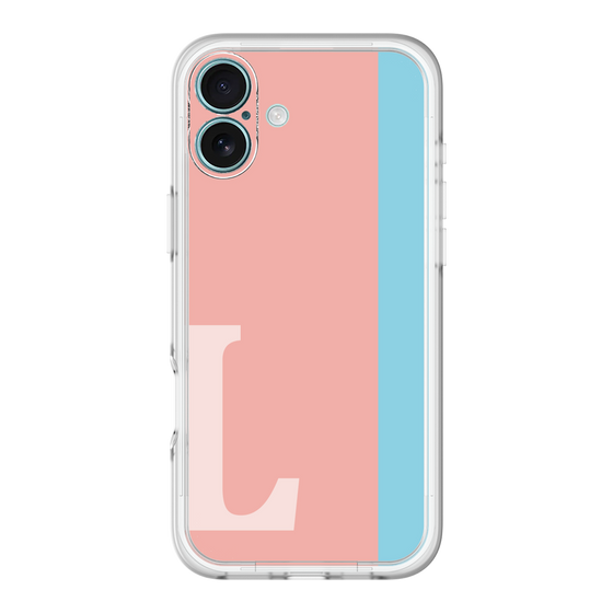 Slim Protection Premium Case［ オリジナル - initial color line - L pink ］