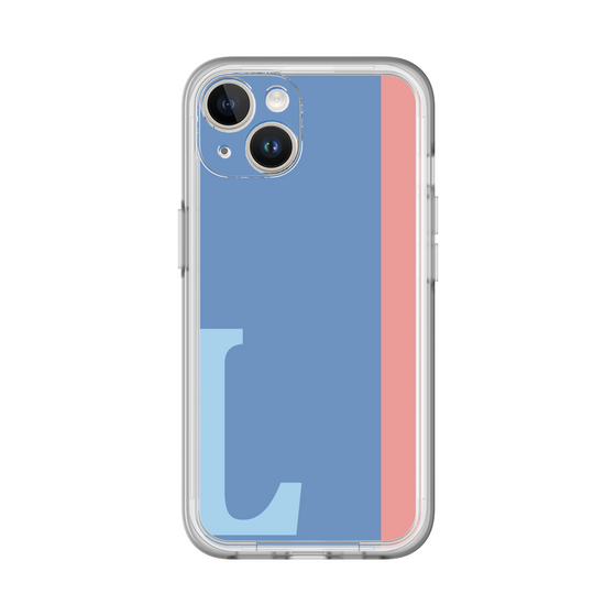 Slim Protection Premium Case［ オリジナル - initial color line - L blue ］