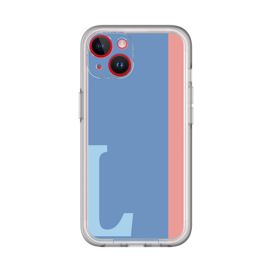 Slim Protection Premium Case［ オリジナル - initial color line - L blue ］