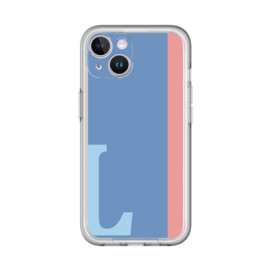 Slim Protection Premium Case［ オリジナル - initial color line - L blue ］
