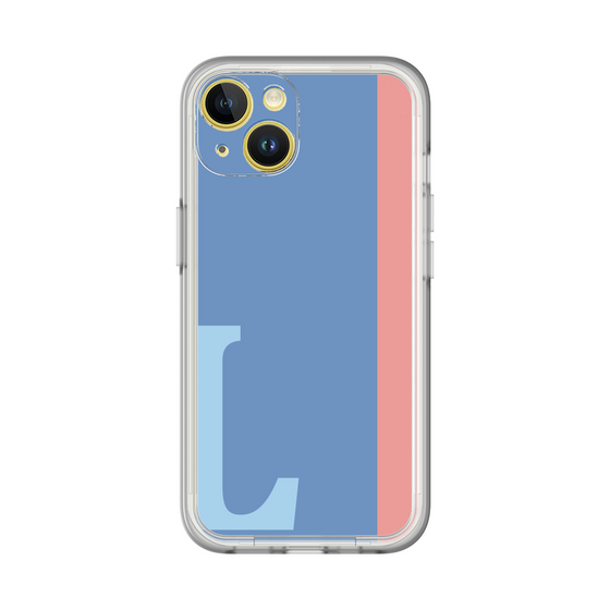 Slim Protection Premium Case［ オリジナル - initial color line - L blue ］