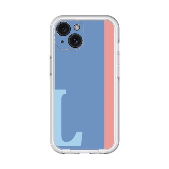 Slim Protection Premium Case［ オリジナル - initial color line - L blue ］