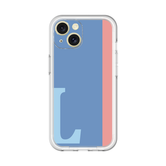 Slim Protection Premium Case［ オリジナル - initial color line - L blue ］