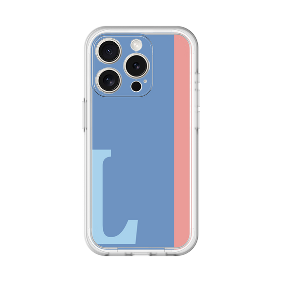 Slim Protection Premium Case［ オリジナル - initial color line - L blue ］