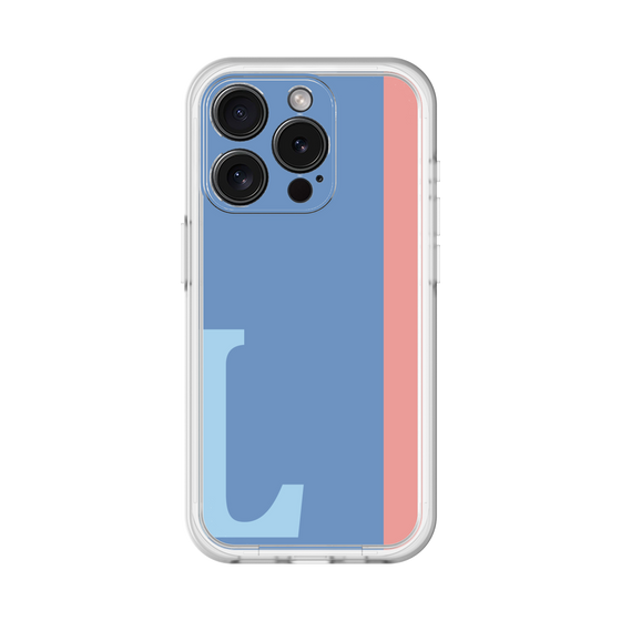 Slim Protection Premium Case［ オリジナル - initial color line - L blue ］