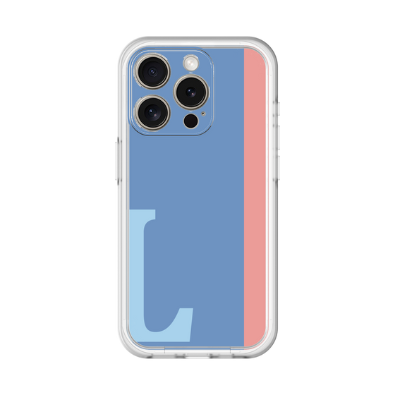 Slim Protection Premium Case［ オリジナル - initial color line - L blue ］