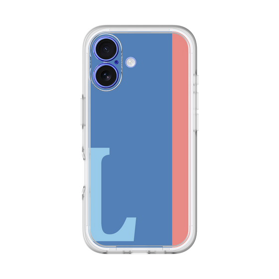 Slim Protection Premium Case［ オリジナル - initial color line - L blue ］
