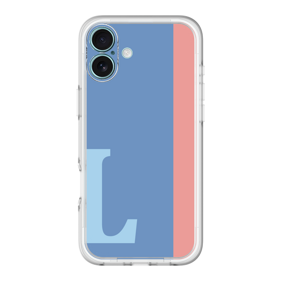 Slim Protection Premium Case［ オリジナル - initial color line - L blue ］