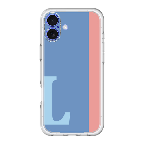 Slim Protection Premium Case［ オリジナル - initial color line - L blue ］
