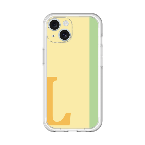 Slim Protection Premium Case［ オリジナル - initial color line - L yellow ］