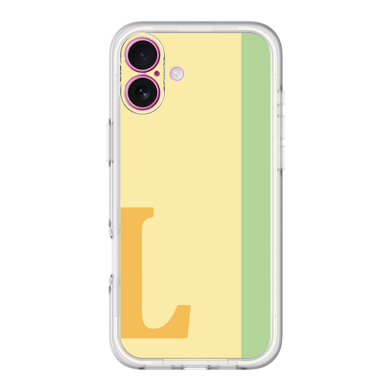 Slim Protection Premium Case［ オリジナル - initial color line - L yellow ］