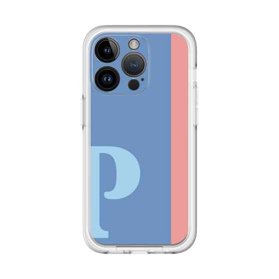 Slim Protection Premium Case［ オリジナル - initial color line - P blue ］