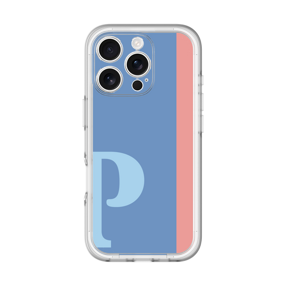 Slim Protection Premium Case［ オリジナル - initial color line - P blue ］