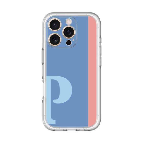 Slim Protection Premium Case［ オリジナル - initial color line - P blue ］