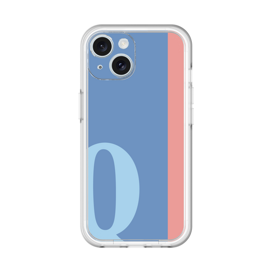 Slim Protection Premium Case［ オリジナル - initial color line - Q blue ］