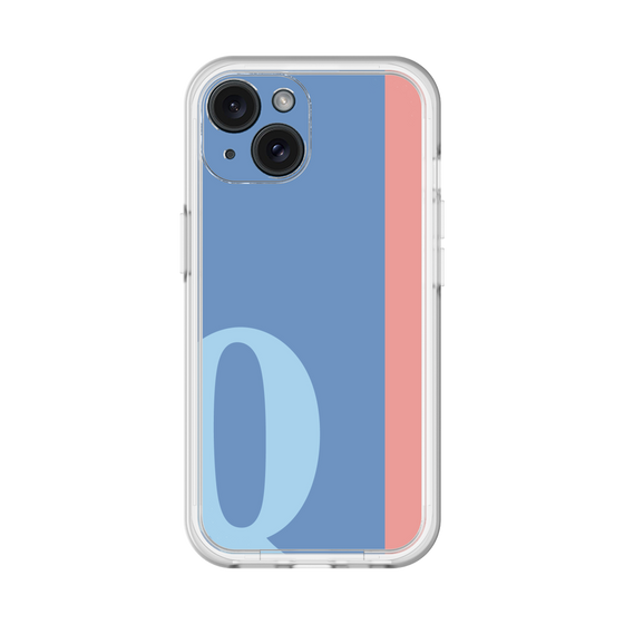 Slim Protection Premium Case［ オリジナル - initial color line - Q blue ］