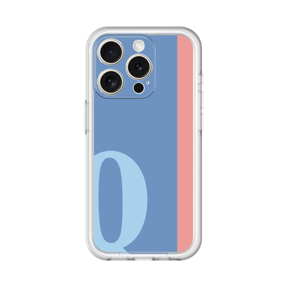 Slim Protection Premium Case［ オリジナル - initial color line - Q blue ］