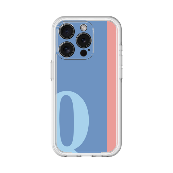Slim Protection Premium Case［ オリジナル - initial color line - Q blue ］
