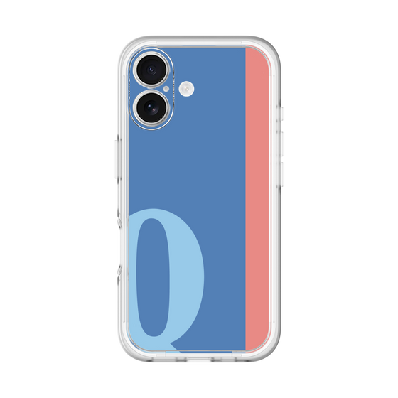 Slim Protection Premium Case［ オリジナル - initial color line - Q blue ］