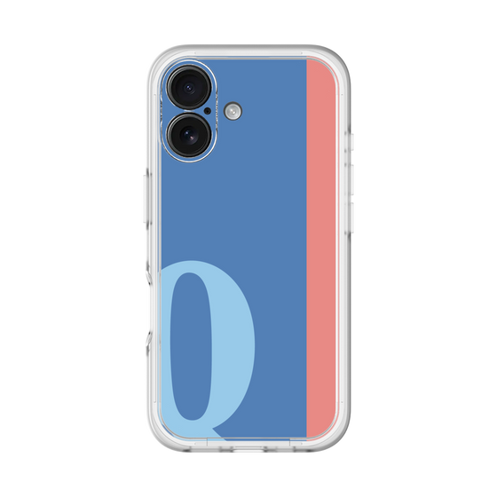 Slim Protection Premium Case［ オリジナル - initial color line - Q blue ］