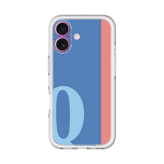 Slim Protection Premium Case［ オリジナル - initial color line - Q blue ］
