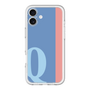Slim Protection Premium Case［ オリジナル - initial color line - Q blue ］