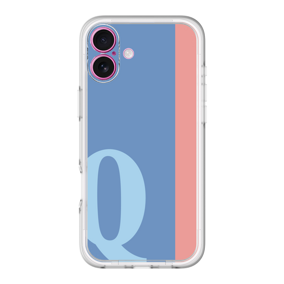 Slim Protection Premium Case［ オリジナル - initial color line - Q blue ］