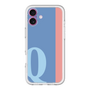 Slim Protection Premium Case［ オリジナル - initial color line - Q blue ］