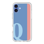 Slim Protection Premium Case［ オリジナル - initial color line - Q blue ］