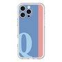 Slim Protection Premium Case［ オリジナル - initial color line - Q blue ］