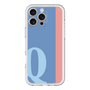 Slim Protection Premium Case［ オリジナル - initial color line - Q blue ］