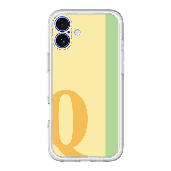 Slim Protection Premium Case［ オリジナル - initial color line - Q yellow ］