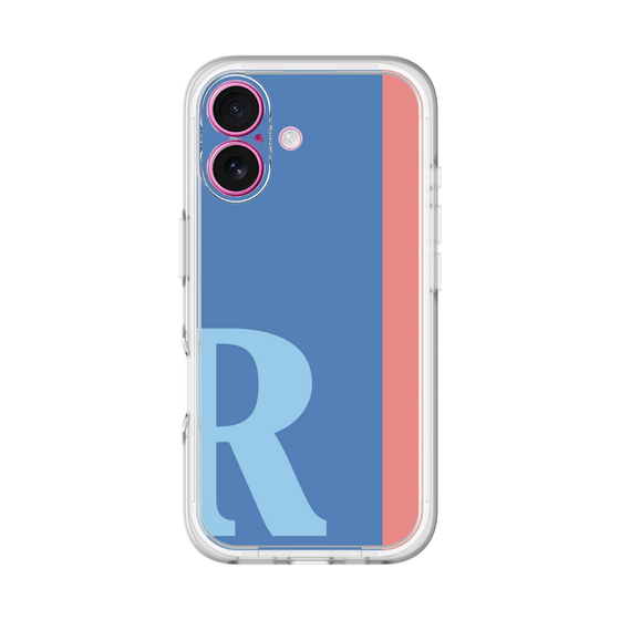 Slim Protection Premium Case［ オリジナル - initial color line - R blue ］
