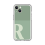 Slim Protection Premium Case［ オリジナル - initial two tone - R green ］