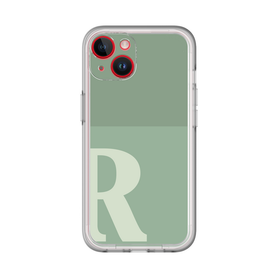 Slim Protection Premium Case［ オリジナル - initial two tone - R green ］