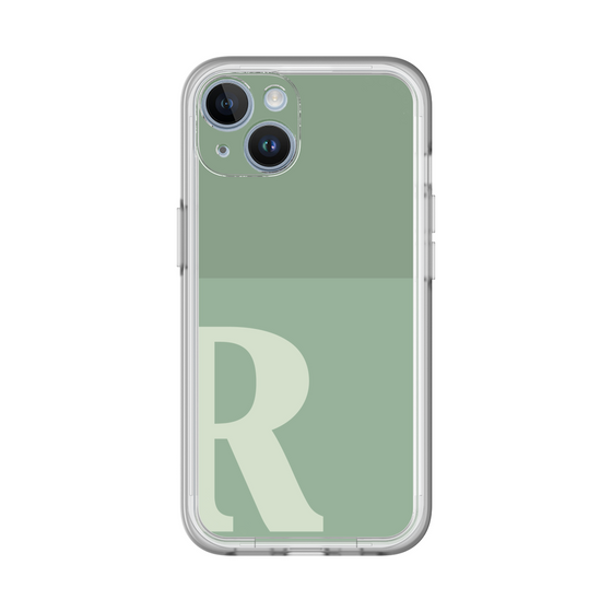 Slim Protection Premium Case［ オリジナル - initial two tone - R green ］