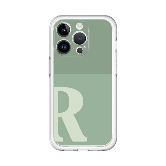 Slim Protection Premium Case［ オリジナル - initial two tone - R green ］