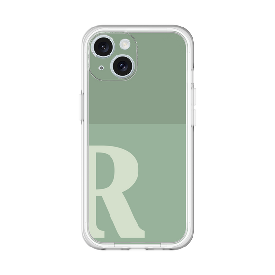 Slim Protection Premium Case［ オリジナル - initial two tone - R green ］