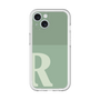 Slim Protection Premium Case［ オリジナル - initial two tone - R green ］