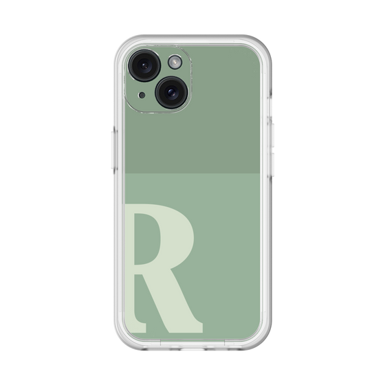 Slim Protection Premium Case［ オリジナル - initial two tone - R green ］
